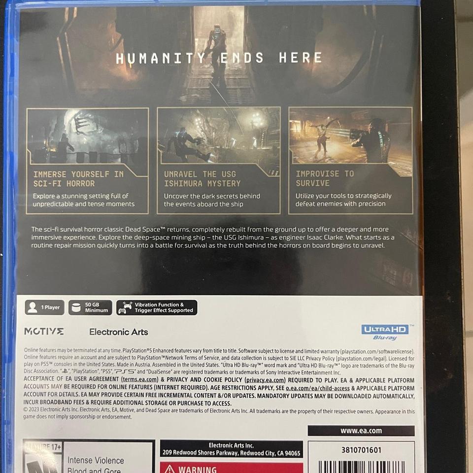 Dead Space Ps5 Game Gaming 2