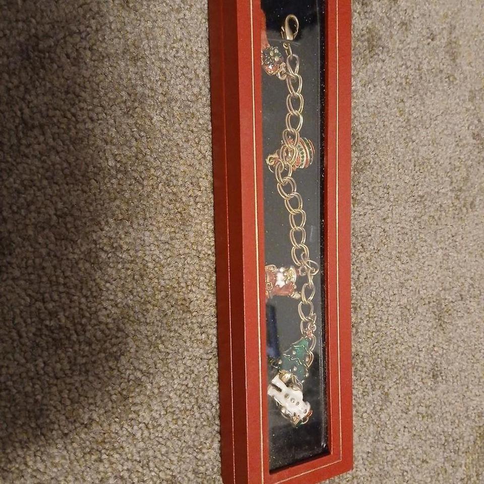 Vintage Christmas Charm Slider Bracelet 360d 4