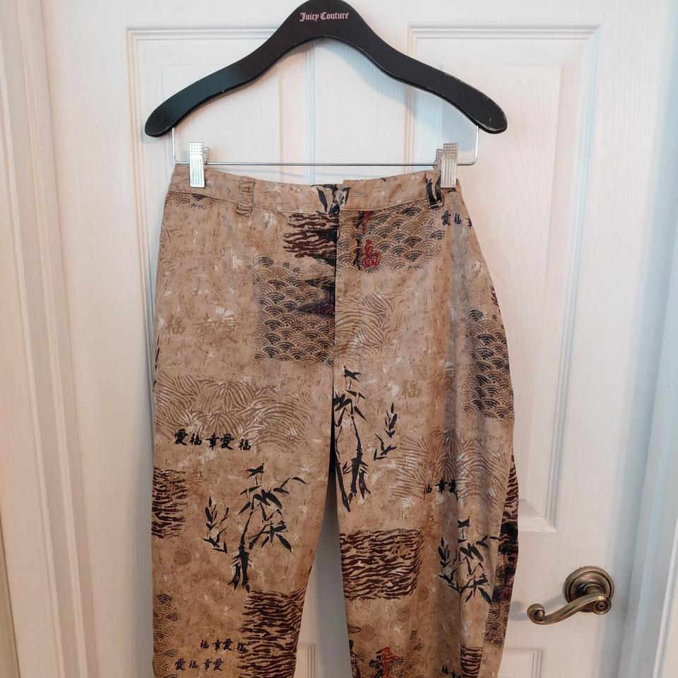 Vintage Chicos Asian Geisha Abstract 9af0