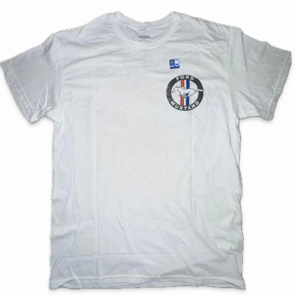 White Ford Mustang T Shirt Mustang 8292