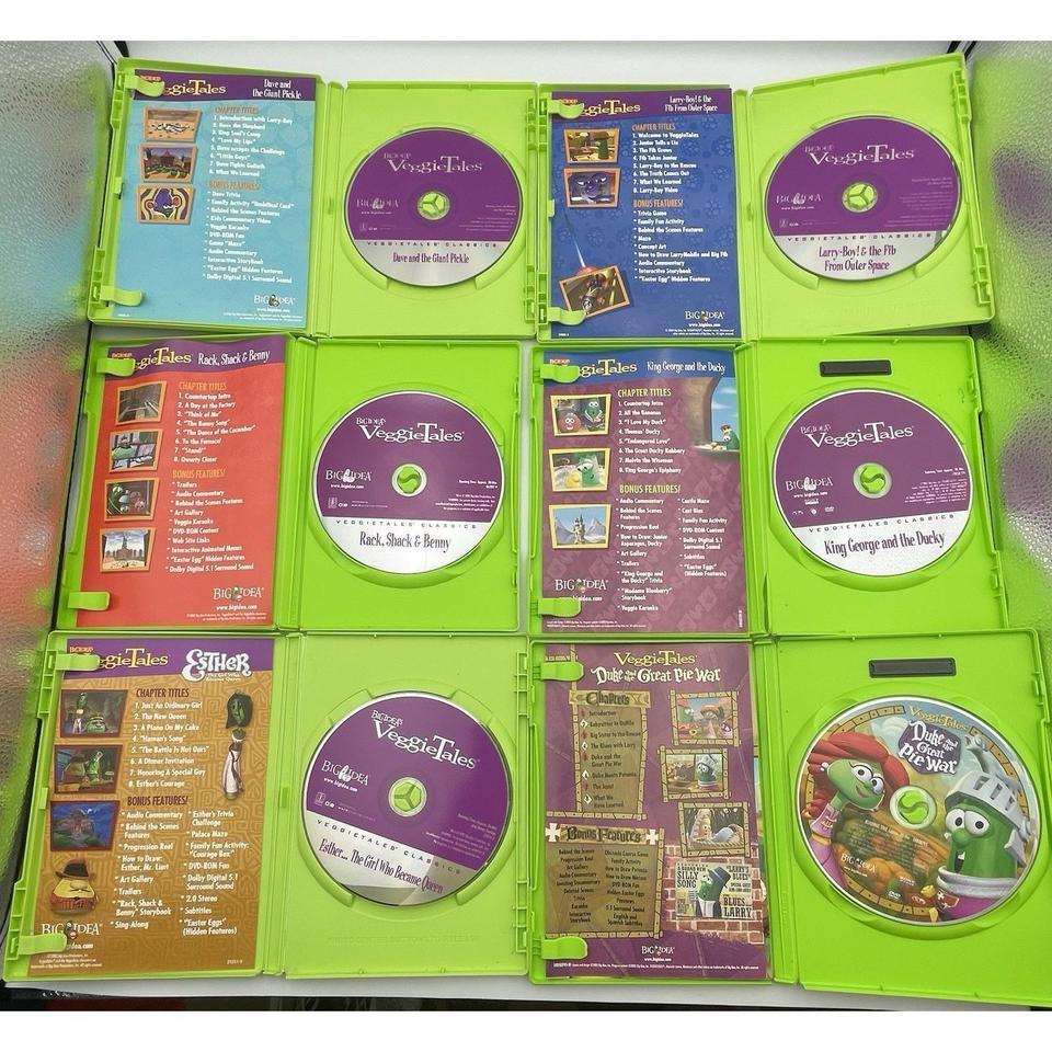Veggietales Dvd Lot 8 Movies 8be3 7