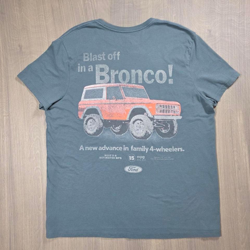 Ford Bronco Blue Cotton T Shirt 974f 5