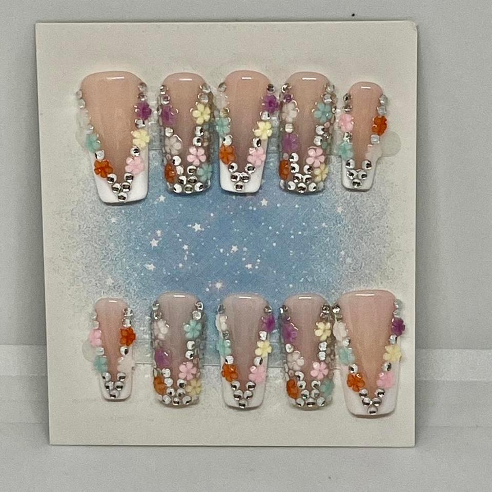 Pastel Bloom Small Long Square 9ccb 2