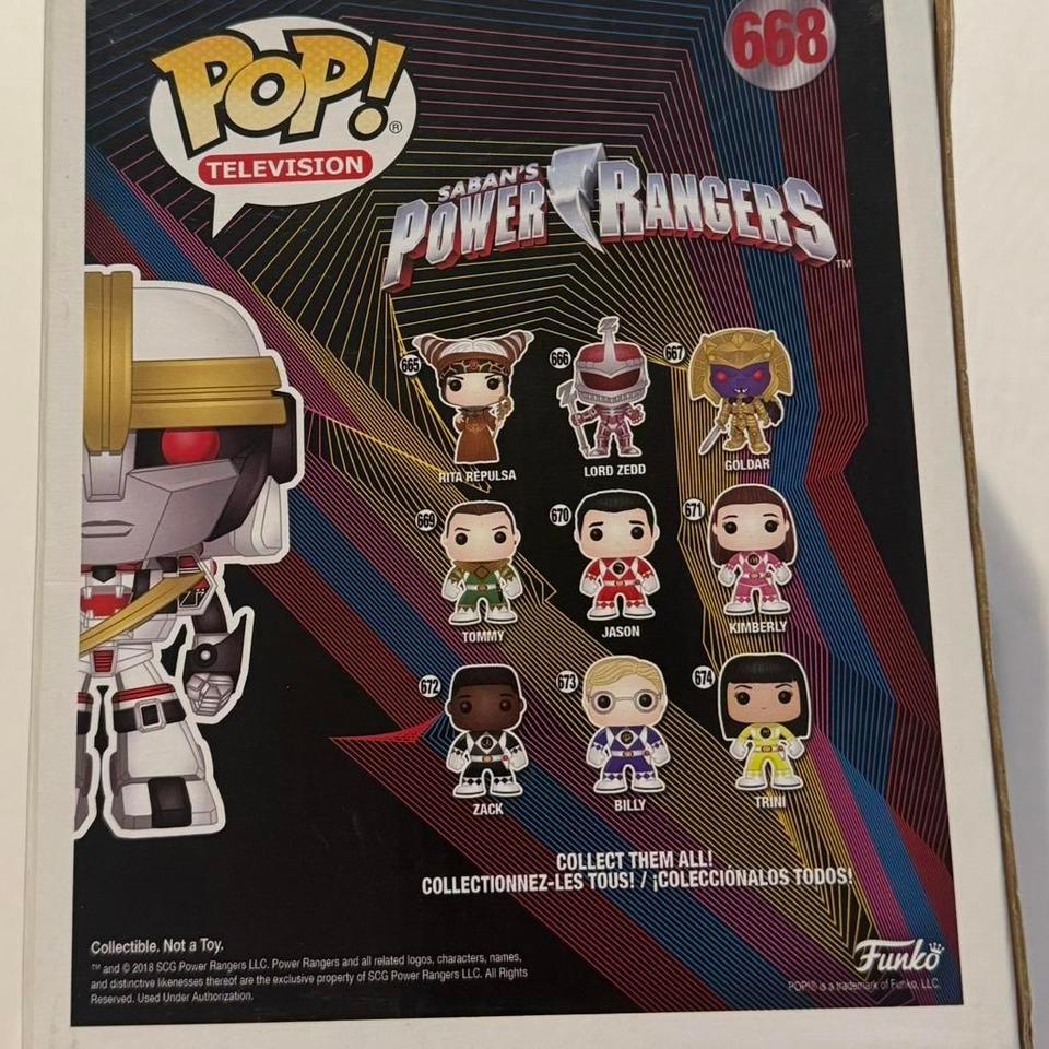 White Tigerzord Funko Pop Powerrangers 4