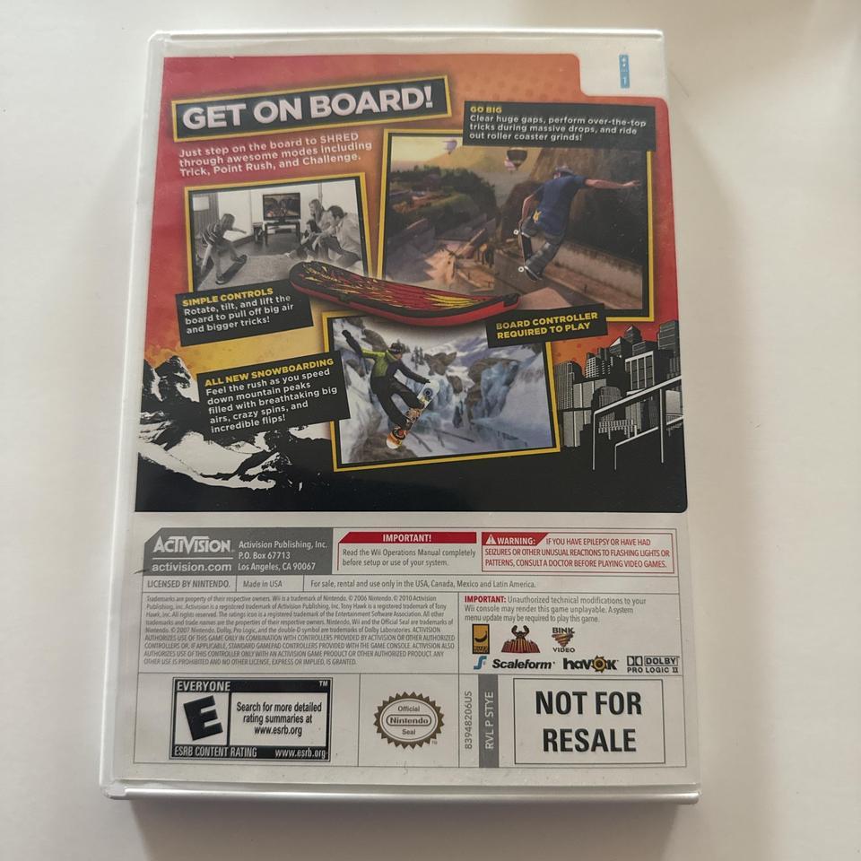 Tony Hawk Shred Wii Game 4