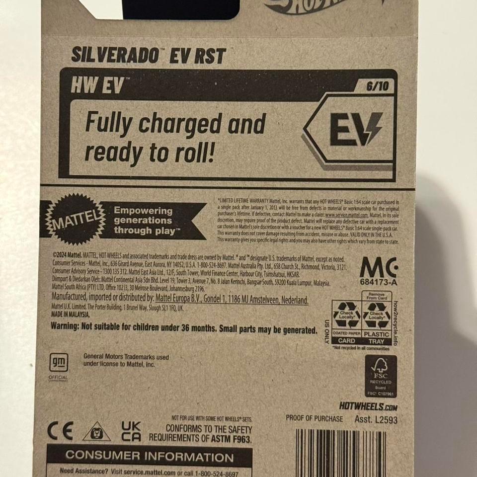 Hot Wheels Chevrolet Silverado Ev 3