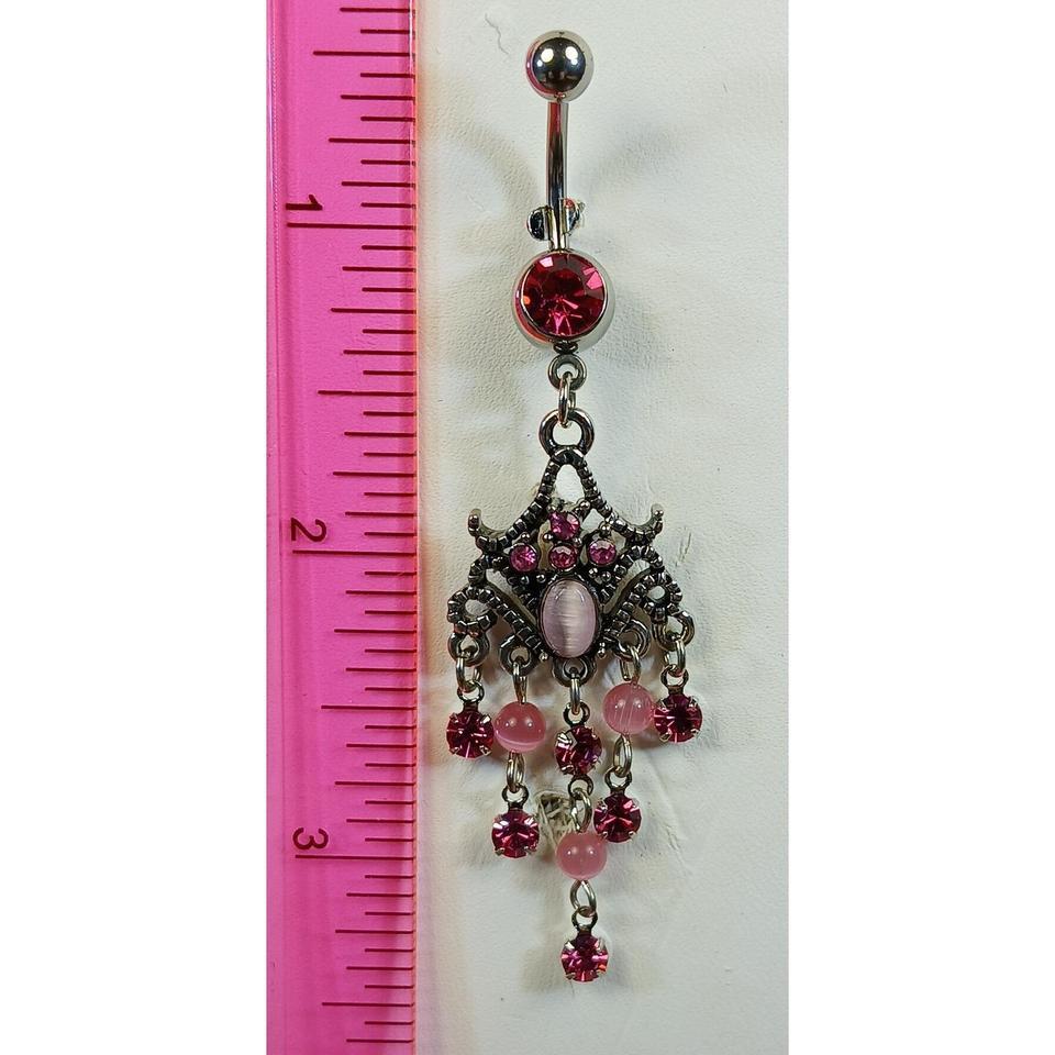Vintage 1990s Pink Chandelier Belly 775a 2