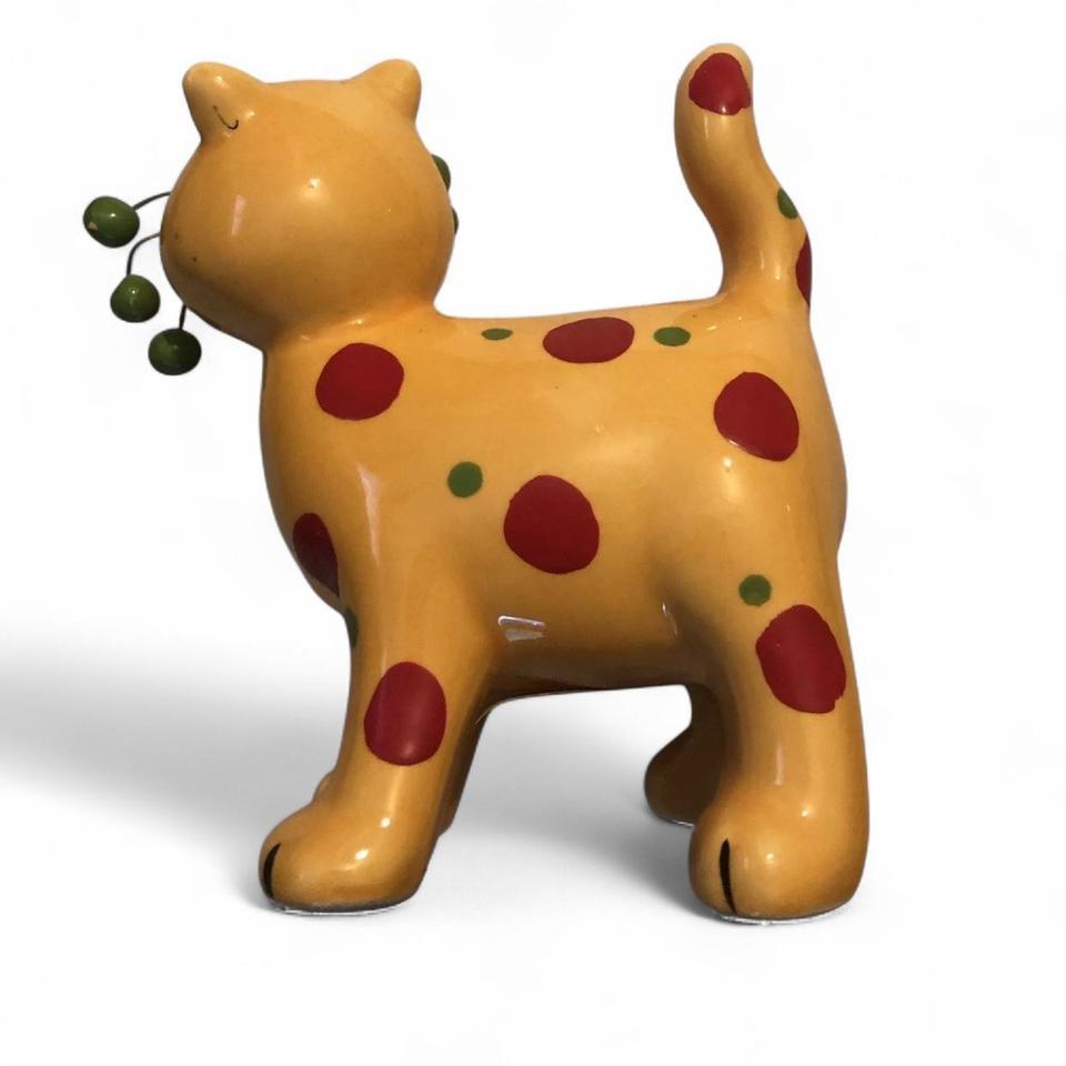 Polka Dot Kitty Cat Figurine 7448 2