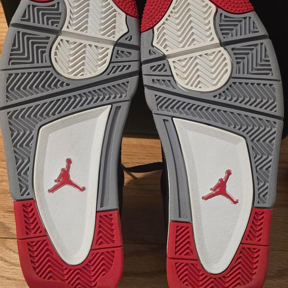 Jordan 4 Black Red Trainers B054 3