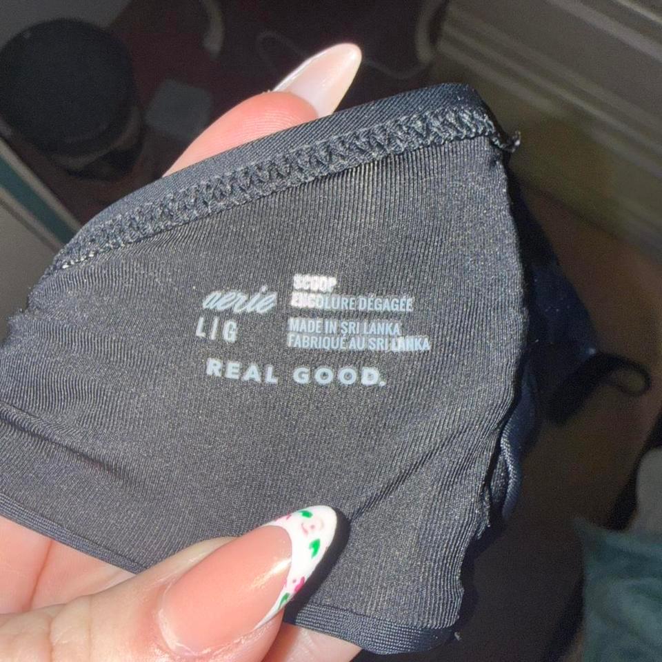 Aerie Black Bikini Top Size 8313 2