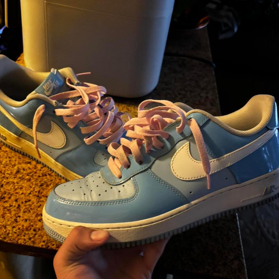 Patent Leather Blue Air Force A627 3
