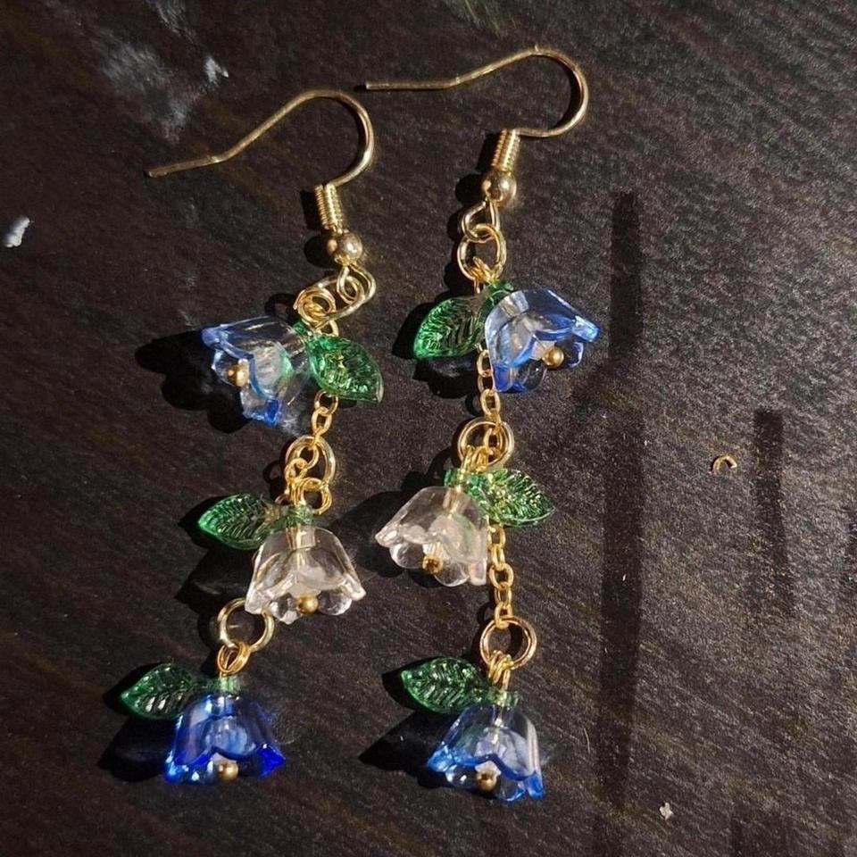 Handmade Flower Dangle Earrings 0cee 5