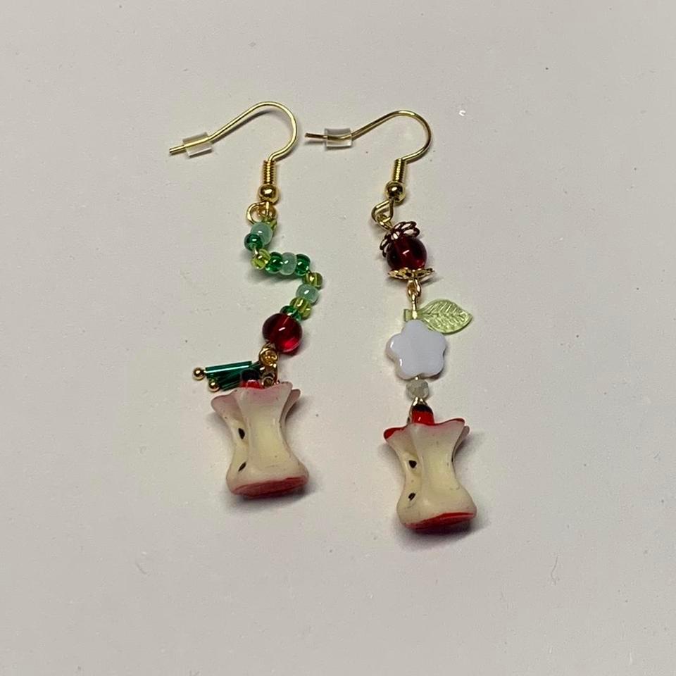 Apple Earrings Handmade Apple 5ce4