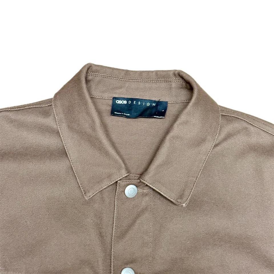 Mens Asos Brown Denim Jacket 4