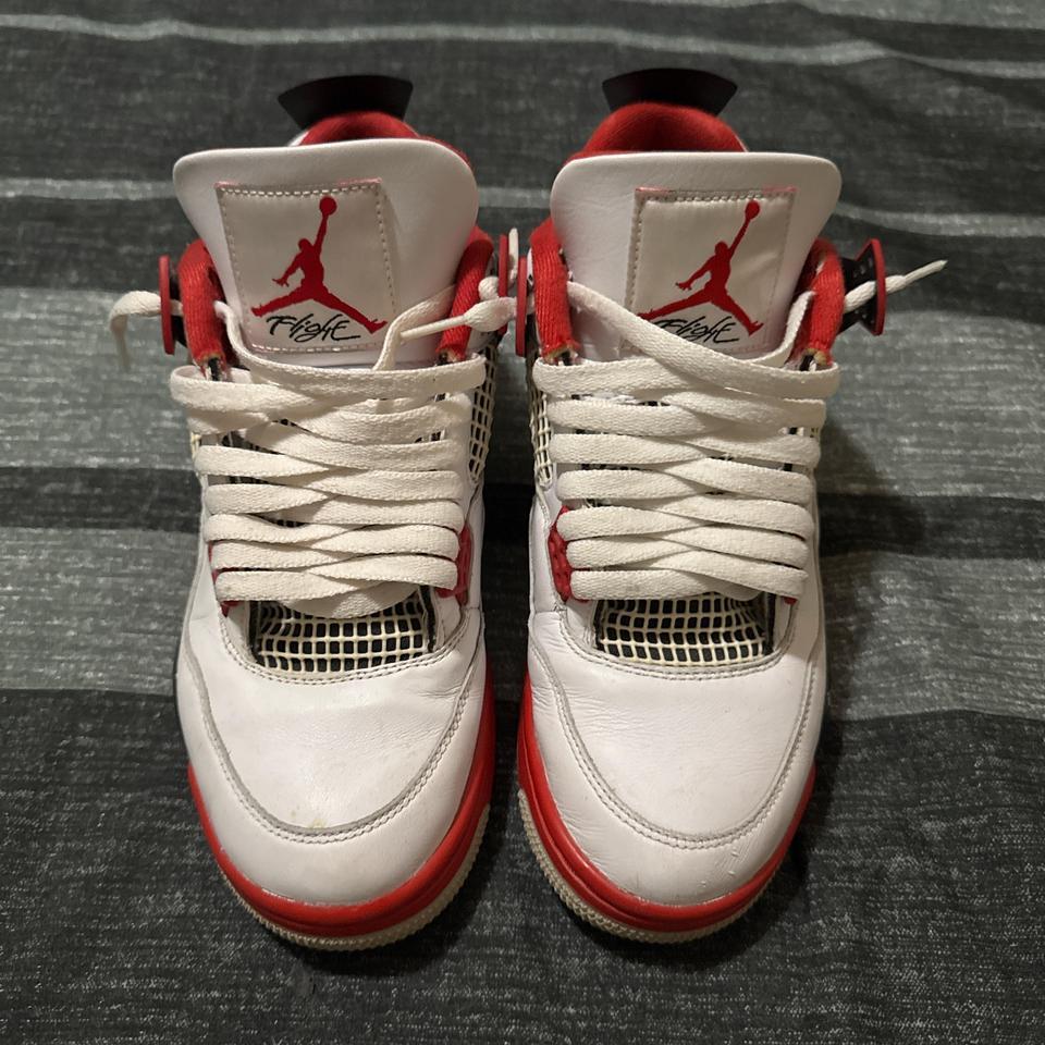 Red And White Jordan 4