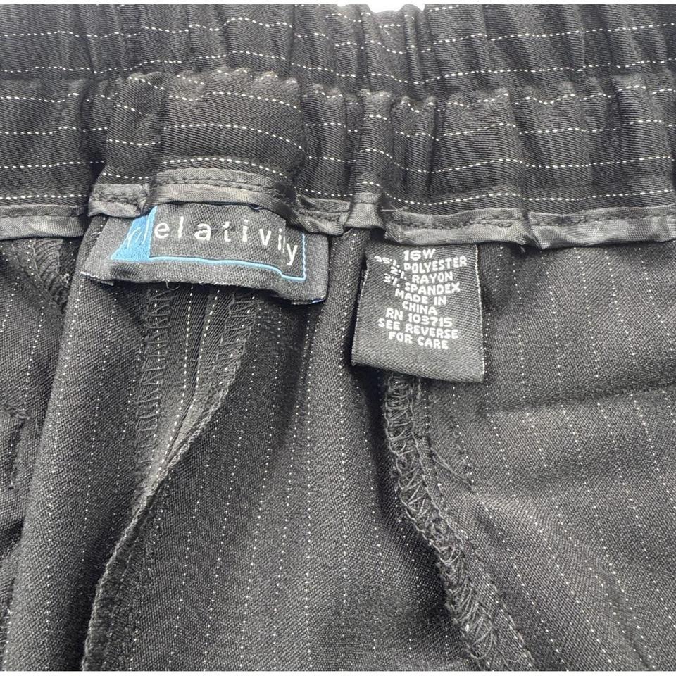 Nwt Relativity Black Pinstripe Crop 0d4d 3