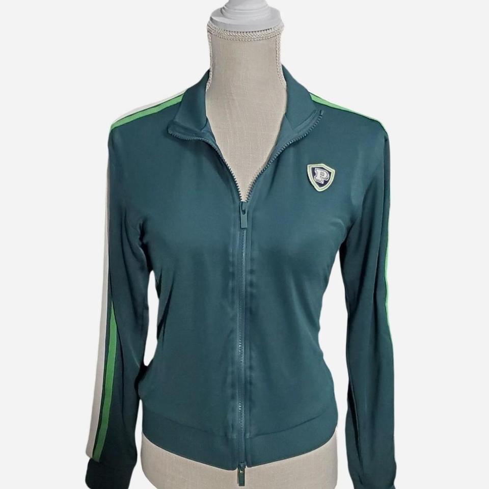 Y2k Green Zip Up Jacket 55ec