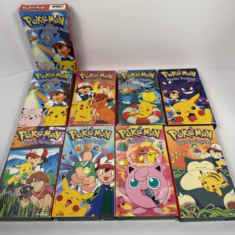 Pokemon Vintage 1990s Vhs Lot D3d3