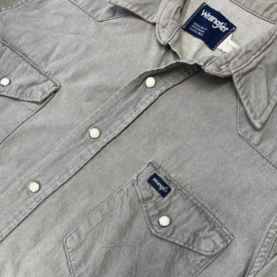 Wrangler Gray Western Pearl Snap 2