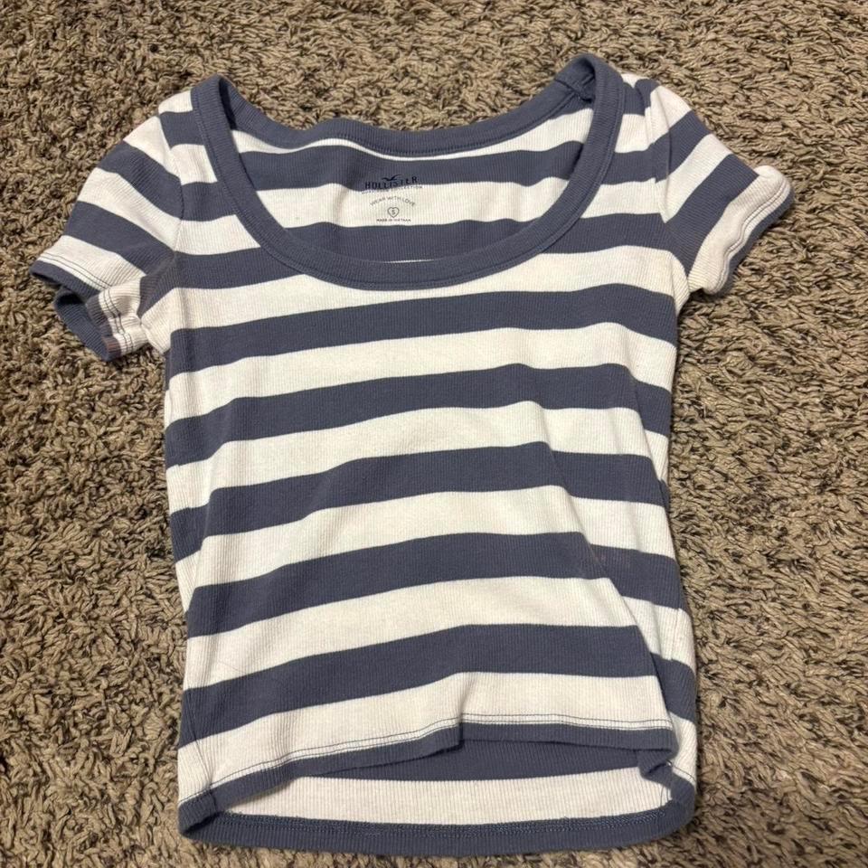 Hollister Blue And White Striped Cd94