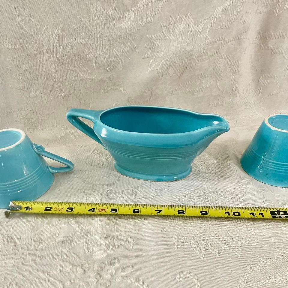 Homer Laughlin Harlequin Turquoise Fiesta 2a82 4