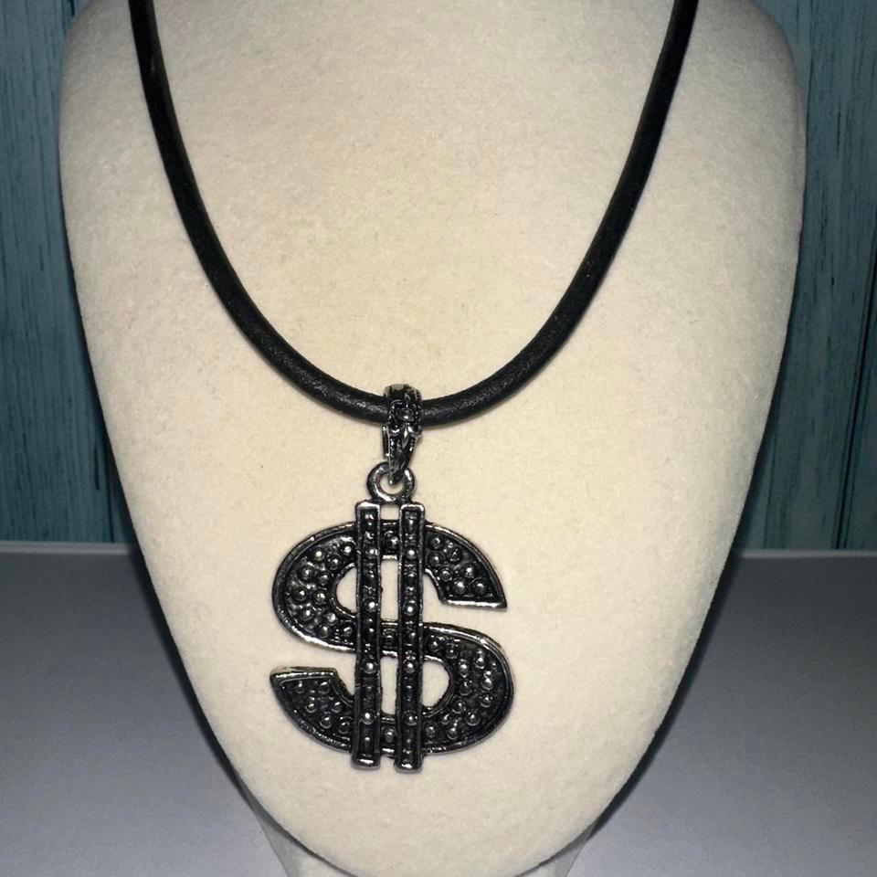 Black Leather Choker With Silver 3310