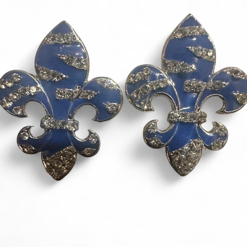 Blue Silver Fleur De A3f6