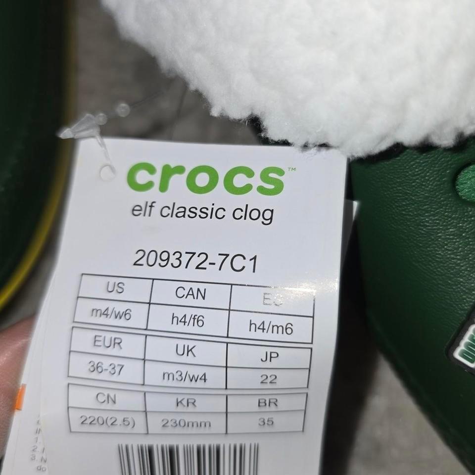 Crocs Kids Classic Fuzz Lined Elf 6537 6