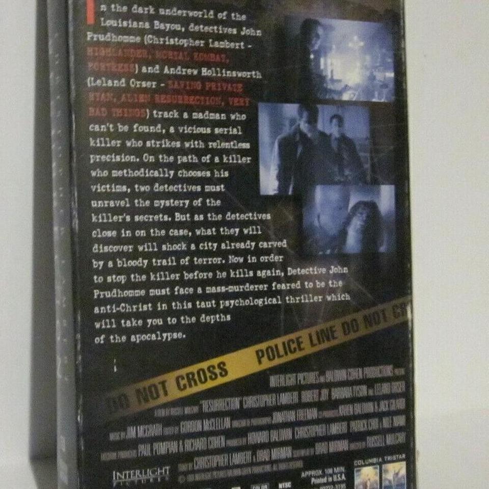 Resurrection Vhs Tape Movie 1999 Aded 3