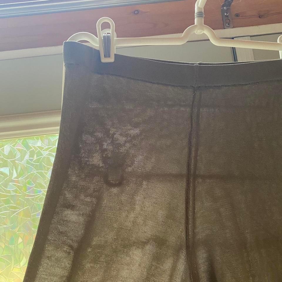 Light Greenish Sheer Zara Pants 2