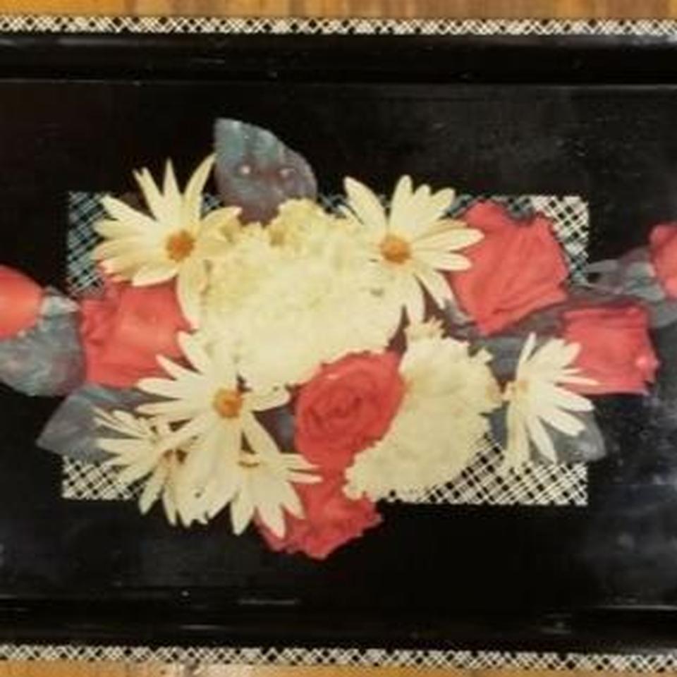 Vintage 1950s Mid Century Rose 8fdd