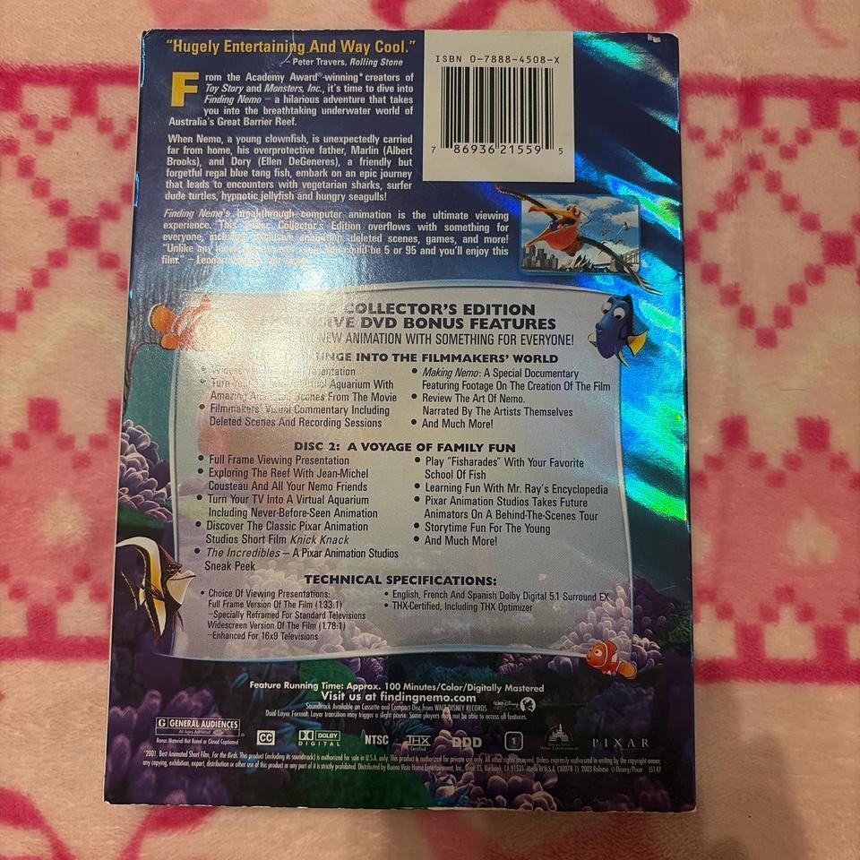 Finding Nemo Dvd Disney Kids 3966 2