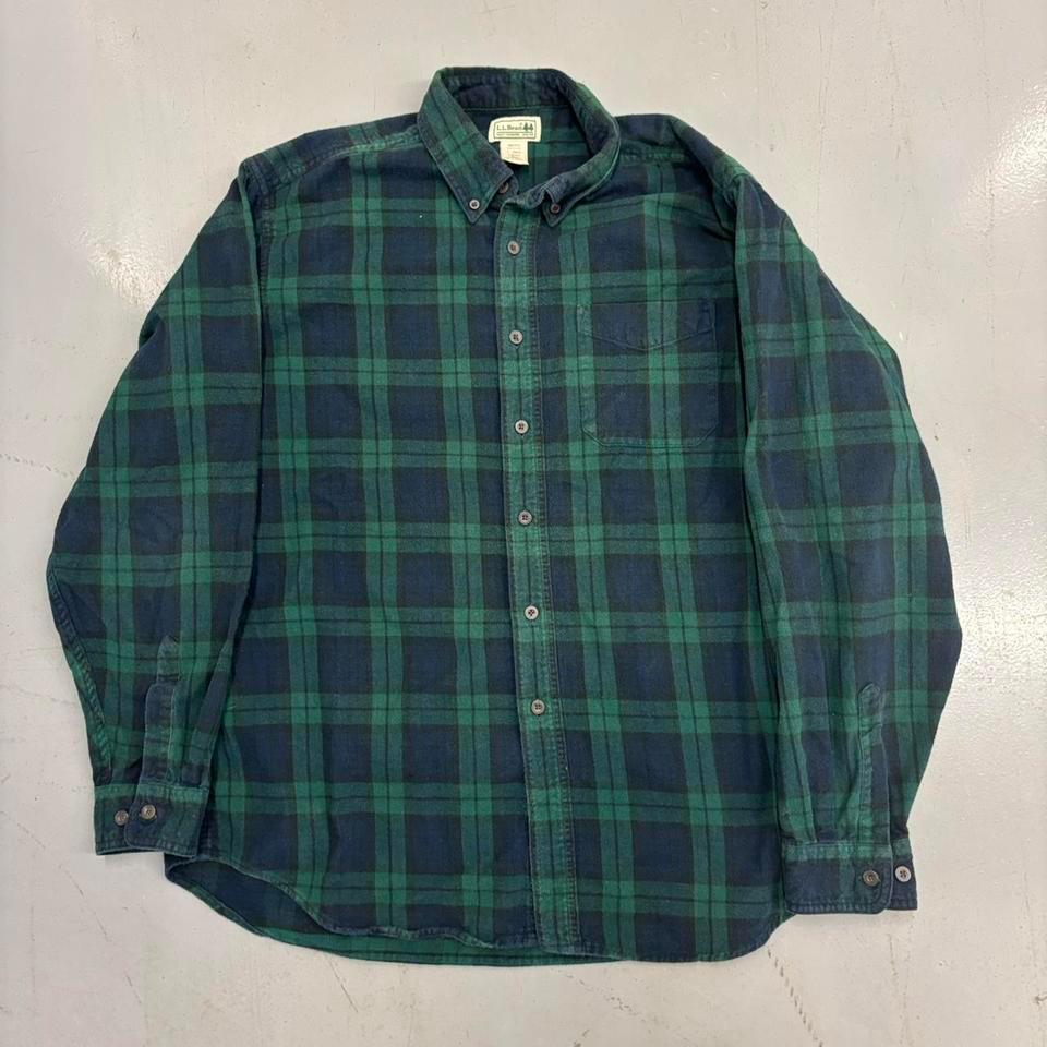 Ll Bean Green And Blue E310
