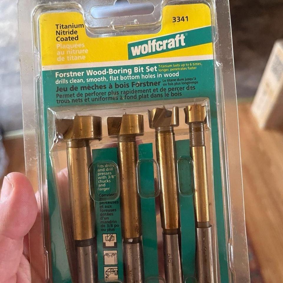 Wolfcraft 4 Piece Titanium Coated Forstner 0ed4
