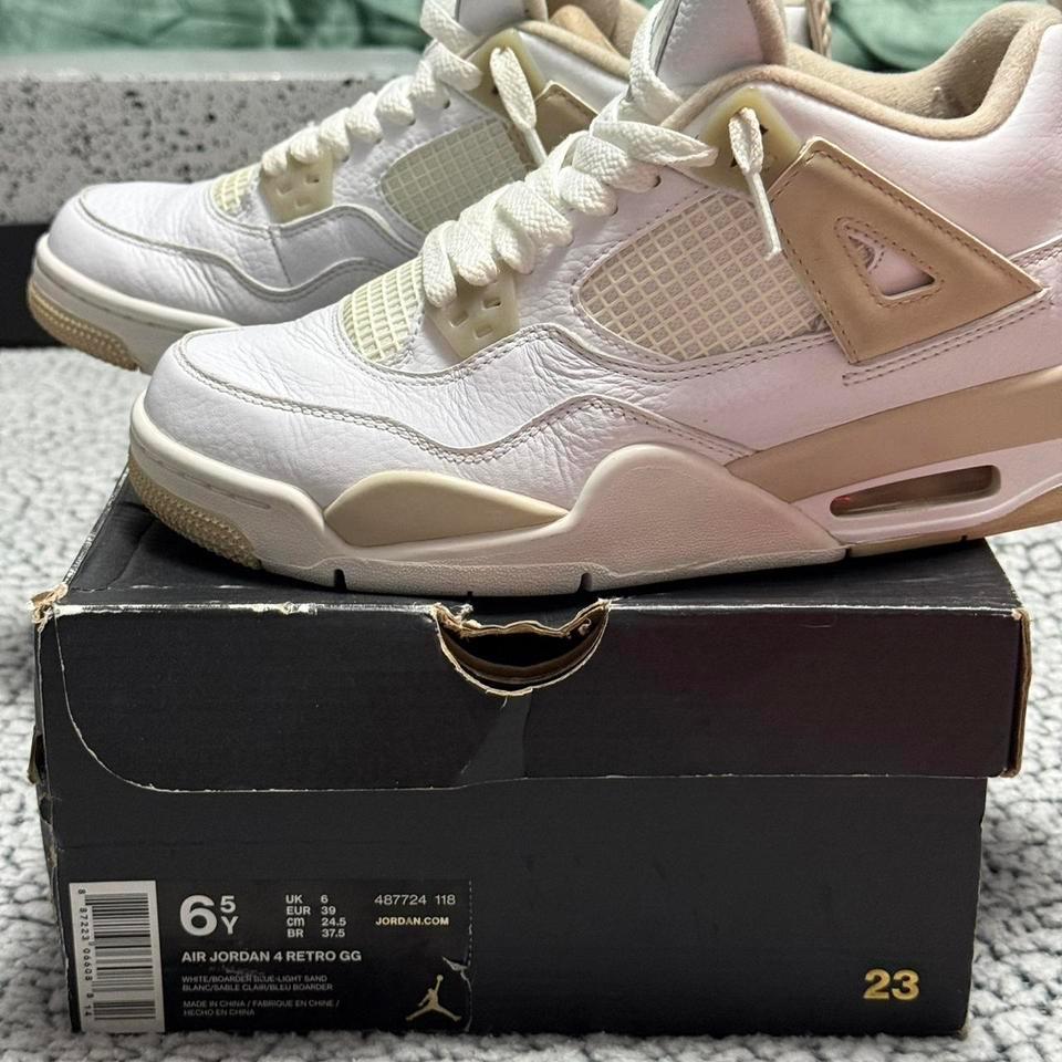 65y8w Light Sand Jordan 4s 4