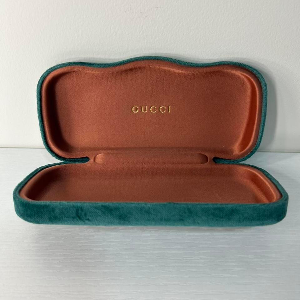 Gucci Glasses Case Green Velvet 0708