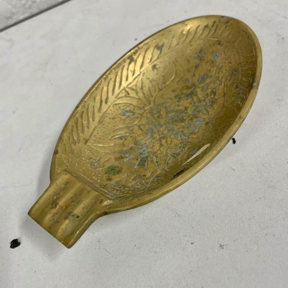 Vintage Brass Ashtray Made In 2f96