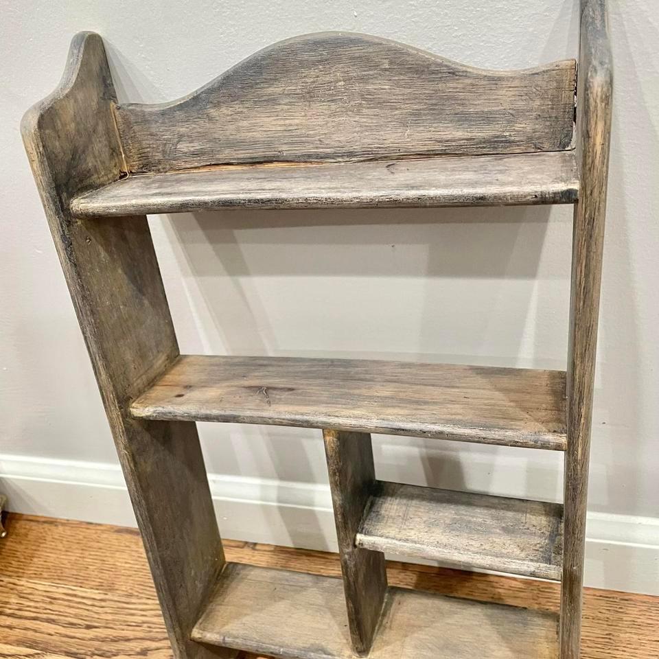 Cute Rustic Wall Shelf Trinket 049f 2