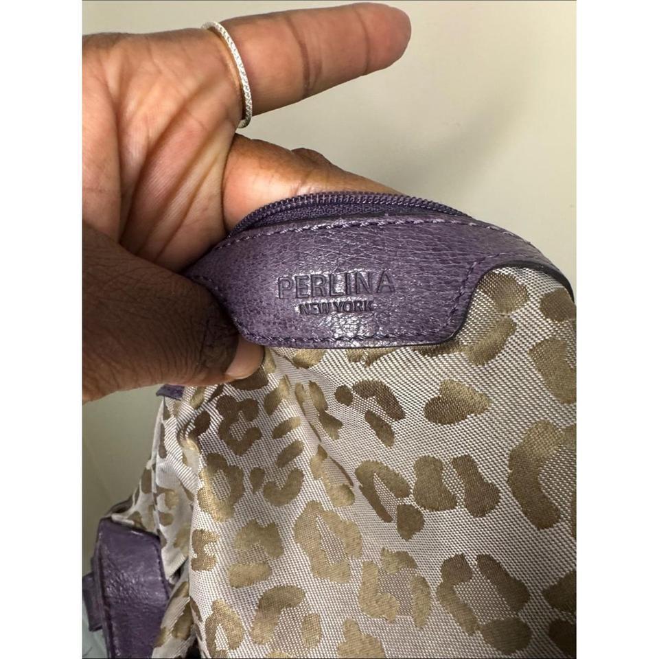 Perlina Y2k Purple Leather Crossbody 509e 5