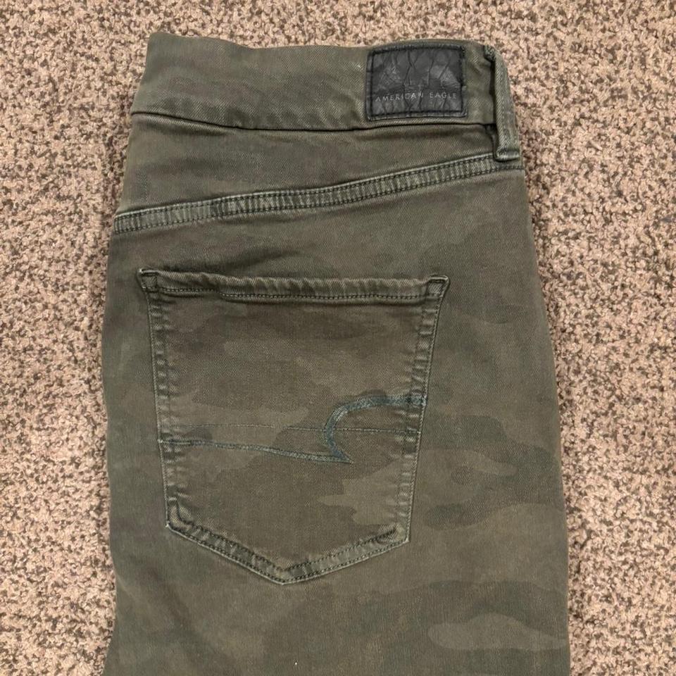 American Eagle Green Camo Jeans 6565 3