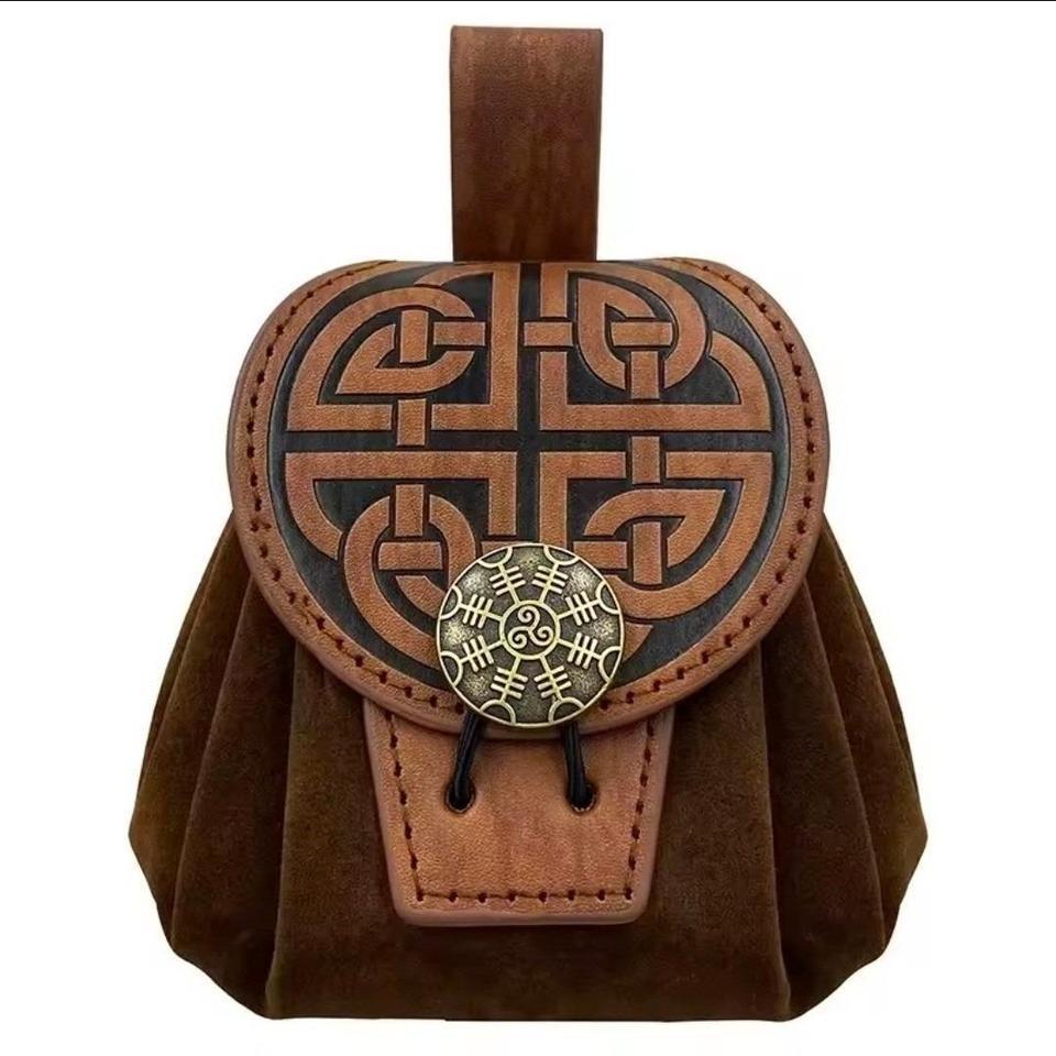 Viking Celtic Belt Pouch Dragon 11eb