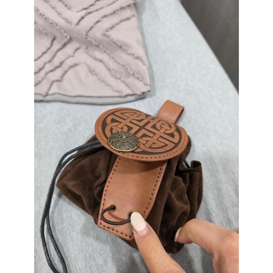 Viking Celtic Belt Pouch Dragon 11eb 6