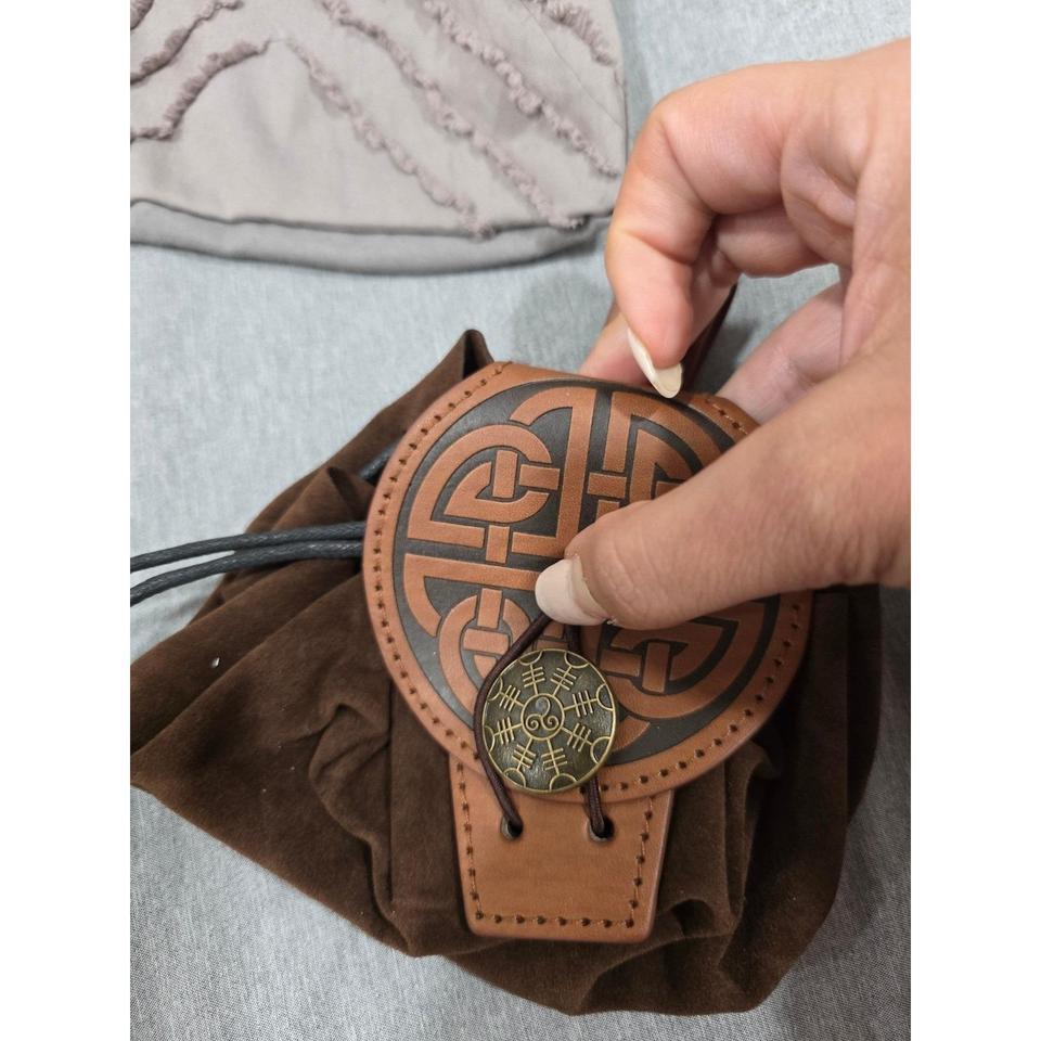 Viking Celtic Belt Pouch Dragon 11eb 7