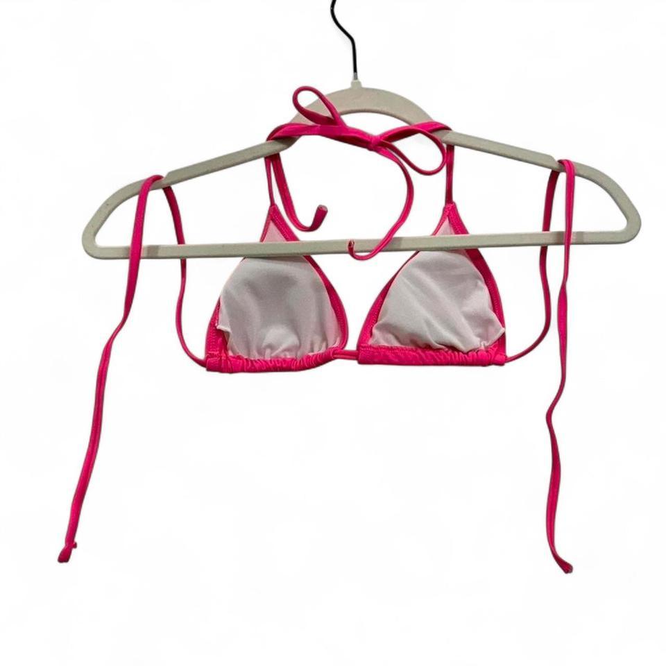 Pink Bikini Top With Adjustable 0eee 2