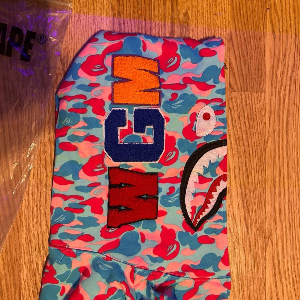 Pink And Blue Bape Shark E87f 4