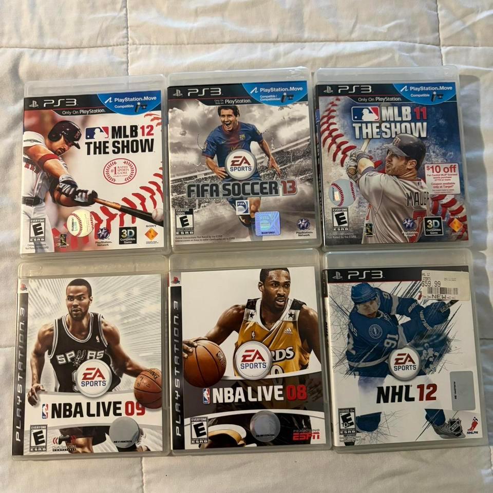 Bundle Of 6 Ps3 Sports 269c