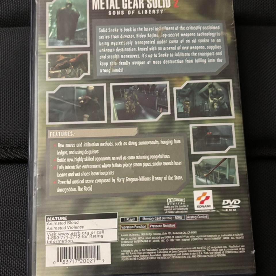 Playstation 2ps2 Metal Gear Solid 3