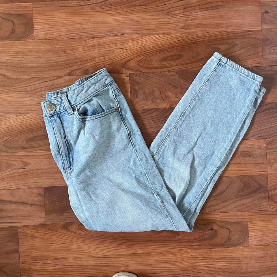 Garage Light Wash High Waisted Mom