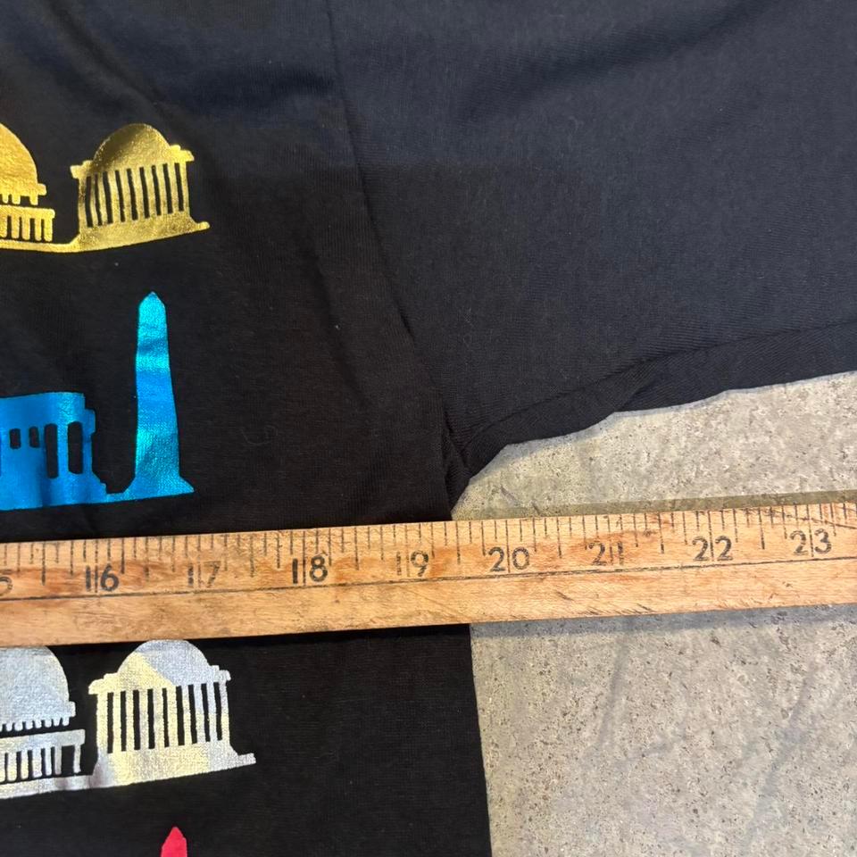 90s Washington Dc Black Tee 07a1 5