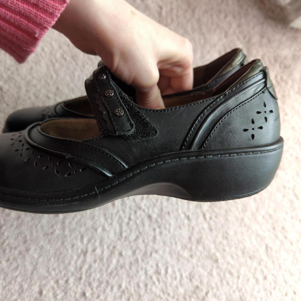 Black Leather Mary Jane Shoes 4efa 6